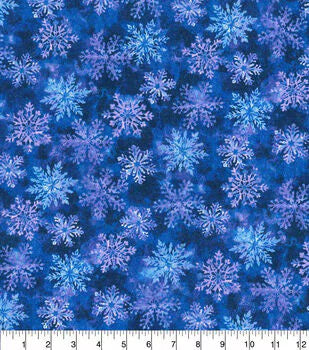 Blue Snowflake Glitter