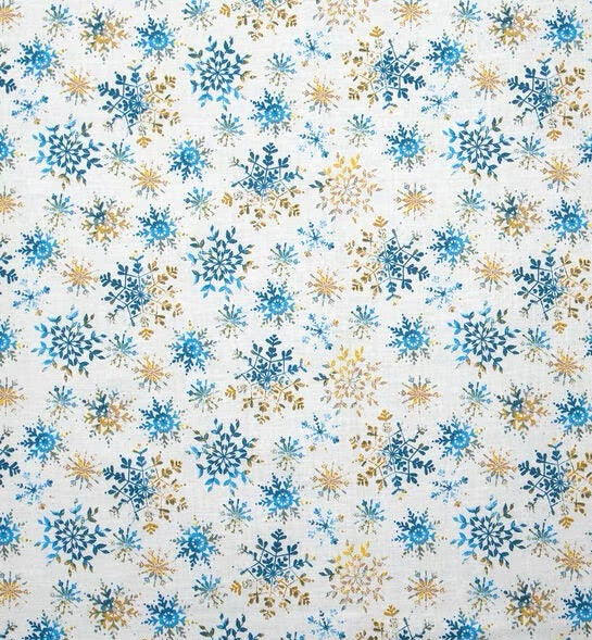 Blue and Gold Ombre Snowflake