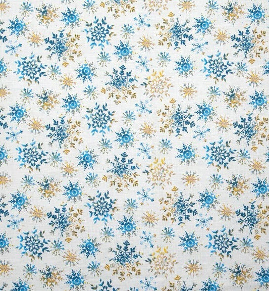 Blue and Gold Ombre Snowflake